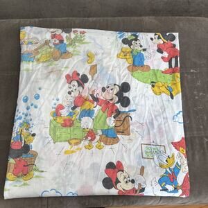 Vintage Twin Mickey Mouse And Donald Duck Fitted and Flat Sheets Disney